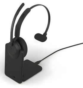 JABRA Evolve3 45 Mono MS Link 390c + nabíjací stojan čierna / Bezdrôtové slúchadlá / Bluetooth / USB-C / 36 h batéria (34599-899-889)
