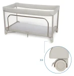 Maxi-Cosi Merlin Elegance Beige / Cestovná postieľka / 120×60 cm / Flash-Fold / od narodenia do 4 rokov (2611159111MC)