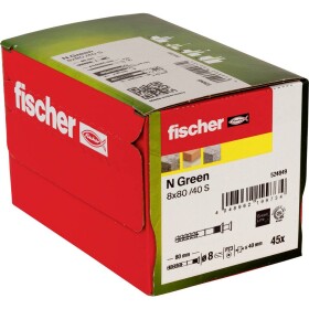 Fischer klincová hmoždinka 80 mm 8 mm 524849 45 ks; 524849