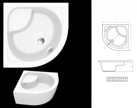 HOPA - Sprchový kút TOLEDO PLUS - Farba rámu zásteny - Hliník chróm, Rozmer A - 90, Rozmer B - 90, Smer zatváranie - Univerzálny Ľavé / Pravé, Výplň - Číre bezpečnostné sklo - 5/6 mm, Výška - 188 OLBTOL90CCPLUS