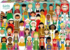 Educa Puzzle Dievčatá sveta