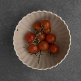 Storefactory Keramická miska Flora Beige Ø 15 cm