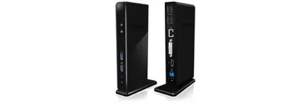 Icy Box IB-DK2241AC multi-dokovacia stanica pre notebook a PC čierna / 2x USB 3.0 / HDMI (IB-DK2241AC)