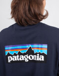 Patagonia M's L/S P-6 Logo Responsibili-Tee® New Navy S