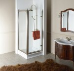 GELCO - ANTIQUE sprchové dvere 800, číre sklo, pravé, bronz GQ1380RC