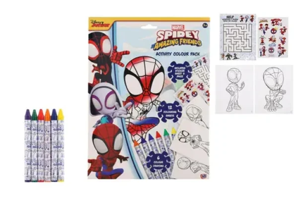 Pracovné listy Spidey s farbami