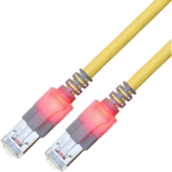 Easylan CS1OYCDCD0250 RJ45 sieťové káble, prepojovacie káble CAT 6 S/FTP 25.00 m žltá dvojžilový tienený, bez halogénov, samozhášavý 1 ks; CS1OYCDCD0250