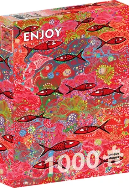 ENJOY Puzzle Hlboká červená