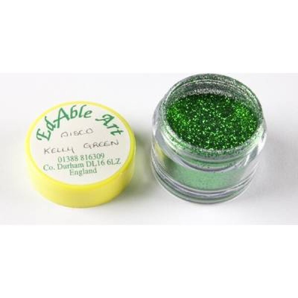 Trblietak dekoračný disco Kelly Green - Edable Art - Edable Art