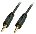 Lindy Audio kábel Jack 3,5 mm pozlátený čierna / Audio kábel / 3,5 mm jack - 3,5 mm jack / 5 m / Pozlátené konektory (35644)