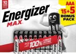 Energizer MAX AAA 20ks