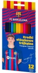 ASTRA Trojhranné pastelky 12ks FC Barcelona (5901137183398)