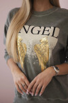 Bavlnený set Angel tepláky + nohavice khaki UNI