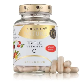 Golden Nature Exclusive Triple prírodný vitamín C 100 cps. (GN000068)