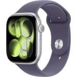 Apple Watch Series 11 GPS 42mm Strieborné hliníkové telo - Hmlovo fialový športový remienok M/L / 150-200 mm (MEU74MP/A)