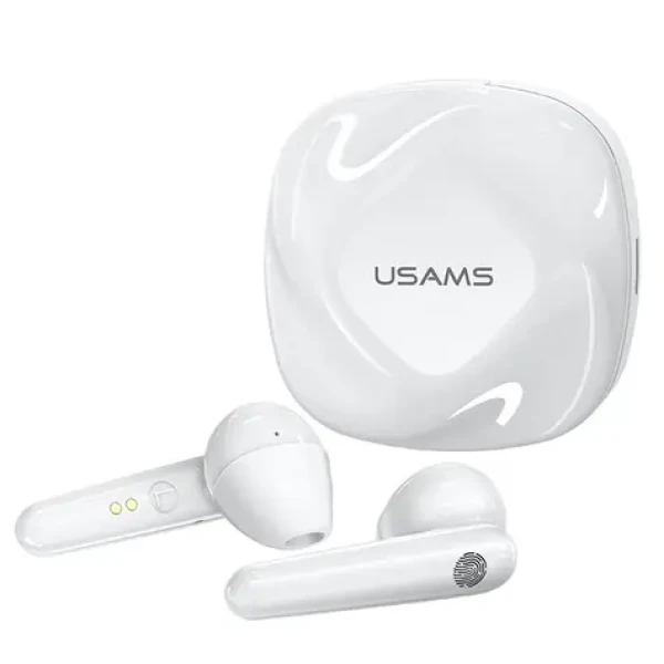 USAMS SD TWS Dual Stereo Wireless Headset BT 5.0 biela / 40 mAh + 300 mAh (6958444922362)