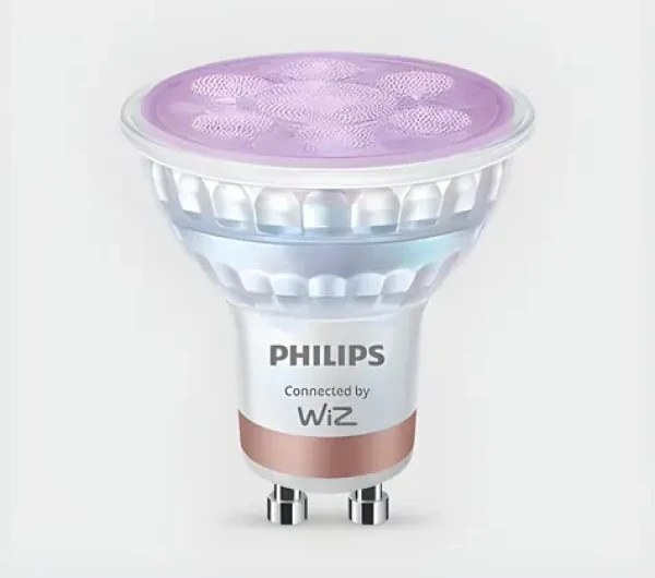 Philips SMART PAR16 GU10 RGB / Múdra LED žiarovka / Wi-Fi a Bluetooth / 4,7 W / 345lm / 2200-6500K / stmievateľná (929003772321)