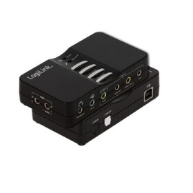 LogiLink UA0099 čierna / Externá zvuková karta / 8 kanálov / USB / S/PDIF / 3.5mm jack (UA0099)