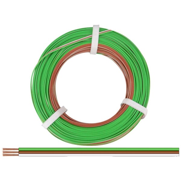 Donau Elektronik 325-485-50 opletenie / lanko 3 x 0.25 mm² zelená, hnedá, biela 50 m; 325-485-50