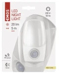 Emos P3318 / LED nočné svetlo / do zásuvky 230V / PIR čidlo / fotosenzor / 20 lm (1456000150)