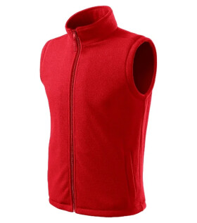 Next Fleecová vesta unisex červená M