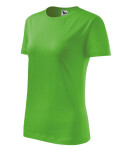 Klasické nové dámske tričko apple green XS