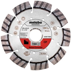 Metabo 628571000 diamantový rezný kotúč Priemer 125 mm Ø otvoru 22.23 mm 1 ks; 628571000