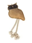 AnimALL Hračka Sova koža s povrazmi natural 28 cm (110293)