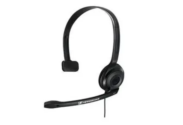 SENNHEISER PC 2 CHAT / headset - jednostranné slúchadlo s mikrofónom / čierny (504194)
