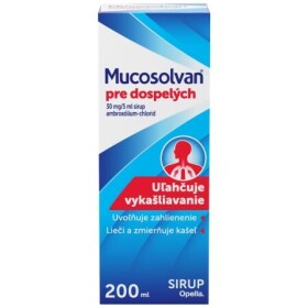 MUCOSOLVAN sirup pre dospelých 200 ml