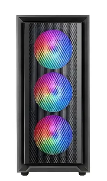 Tacens MARS MC-AIR čierna / Skriňa / ATX / 4X 120mm ARGB ventilátor / sieťovina / 1x USB 3.2 Gen2 2x USB 2.0 (TACMARS-MCAIR)
