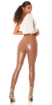 Soo Sexy! Koucla Highwaist faux leather push up pants brown