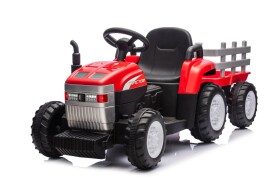 Mamido Mamido Detský elektrický traktor s vlečkou Farm 24V 2x45W EVA kolesá červený