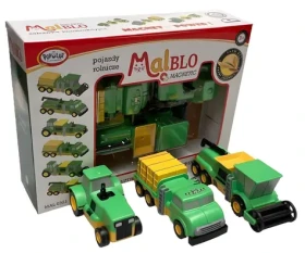 MALBLO Magnetické poľnohospodárske vozidlá / Hračka / Magnetické autá (0321)