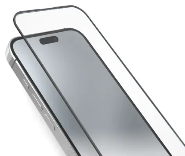 SBS pre Apple iPhone 15 Pro čierna / Tvrdené sklo / Full Cover
