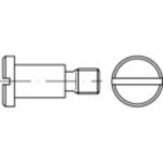 TOOLCRAFT 1063109 skrutky s plochou hlavou M4 4 mm drážka DIN 923 nerezová ocel 100 ks; 1063109