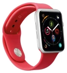 SBS Apple Watch 38/40/41 mm M červená / Remienok / Silikón