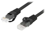 Lanberg CAT6 UTP čierna / Patch kábel / 0,25 m / LSZH / CU / Fluke Pass (PCU6-10CU-0025-BK)
