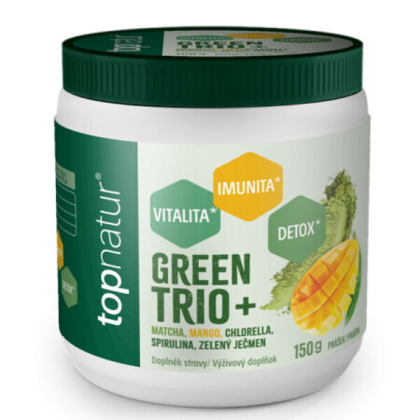 TOPNATUR Greentrio plus mango prášok 150 g