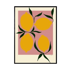 THE POSTER CLUB Autorský plagát Pink Lemon by Anna Mörner 30 x 40 cm