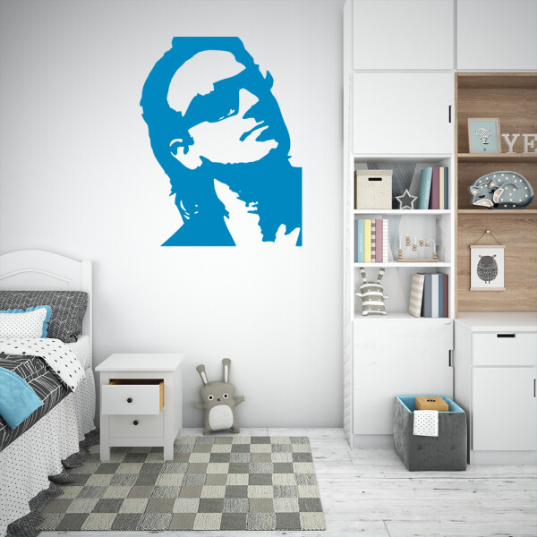 Veselá Stena Samolepka Bono Vox (U2) Farba: modrá, Veľkosť: 60 x 46 cm