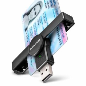 Axagon CRE-SMPA čierna / Vrecková čítačka SMART kariet / USB-A 2.0 / podpora eObčanka (CRE-SMPA)