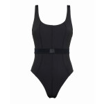 Dámske jednodielne plavky Monogram Rib KW0KW02151-BEH - Calvin Klein S