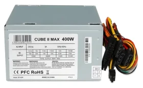Ibox Cube 2 strieborná / Zdroj / ATX / 400W / nemodulárny / 120 mm (ZIC2400W12CMFA)
