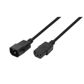LogiLink CP091 čierna / Predlžovací napájací kábel / IEC C14 (M) - C13 (F) / 1,8 m / 10/16 A (CP091)