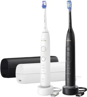 Philips Sonicare 7100 HX7429/02 (2ks) čierna / biela / 2x Sonická zubná kefka / Bluetooth / výdrž 504 h (HX7429-02)