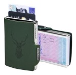 Kožená mini peňaženka Mondraghi Silhouette Modern Deer Green