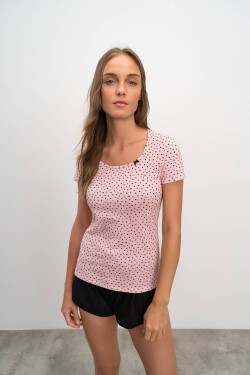 Vamp - Pohodlné dámske tričko 16804 - Vamp pink gray S