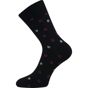 Ponožky LONKA Flowrana black 3 páry 39-42 120097