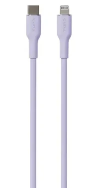Puro Soft Lavender / Dátový kábel / USB-C - Lightning MFi / 12 W / 1,5 m (PUCAPLTUSBCICONLVD)